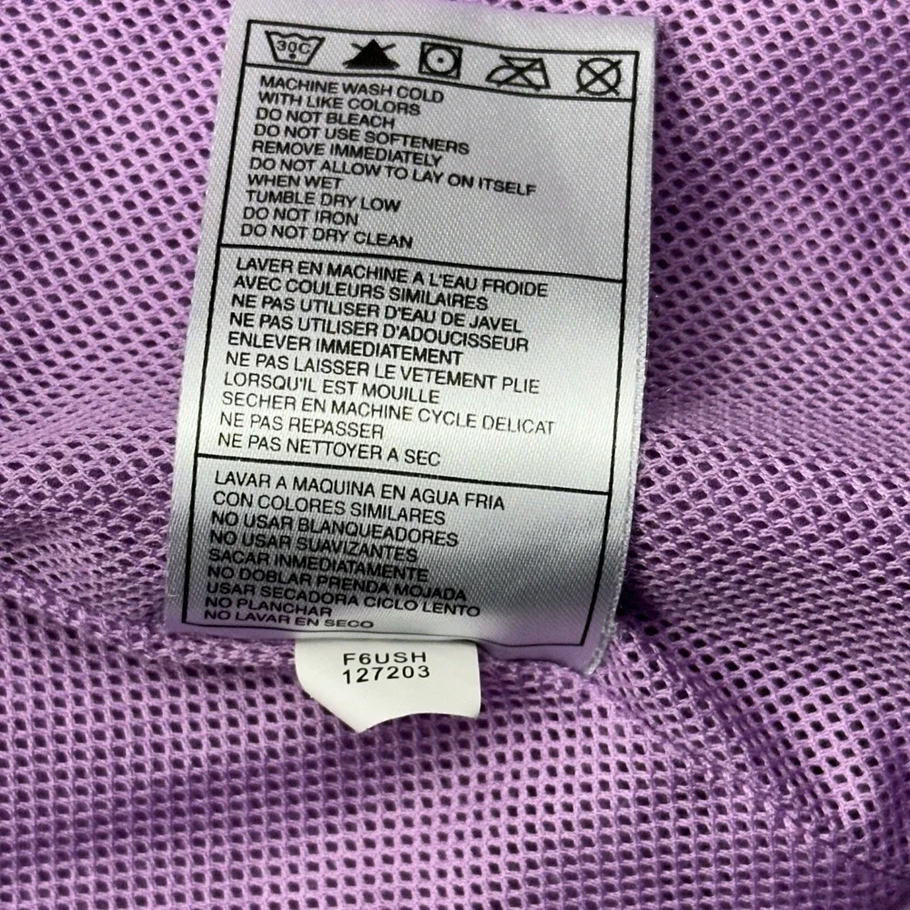 NIKE Womens Small 4-6 F6USH 127203 Full-Zip Purple Polyester Athletic Jacket